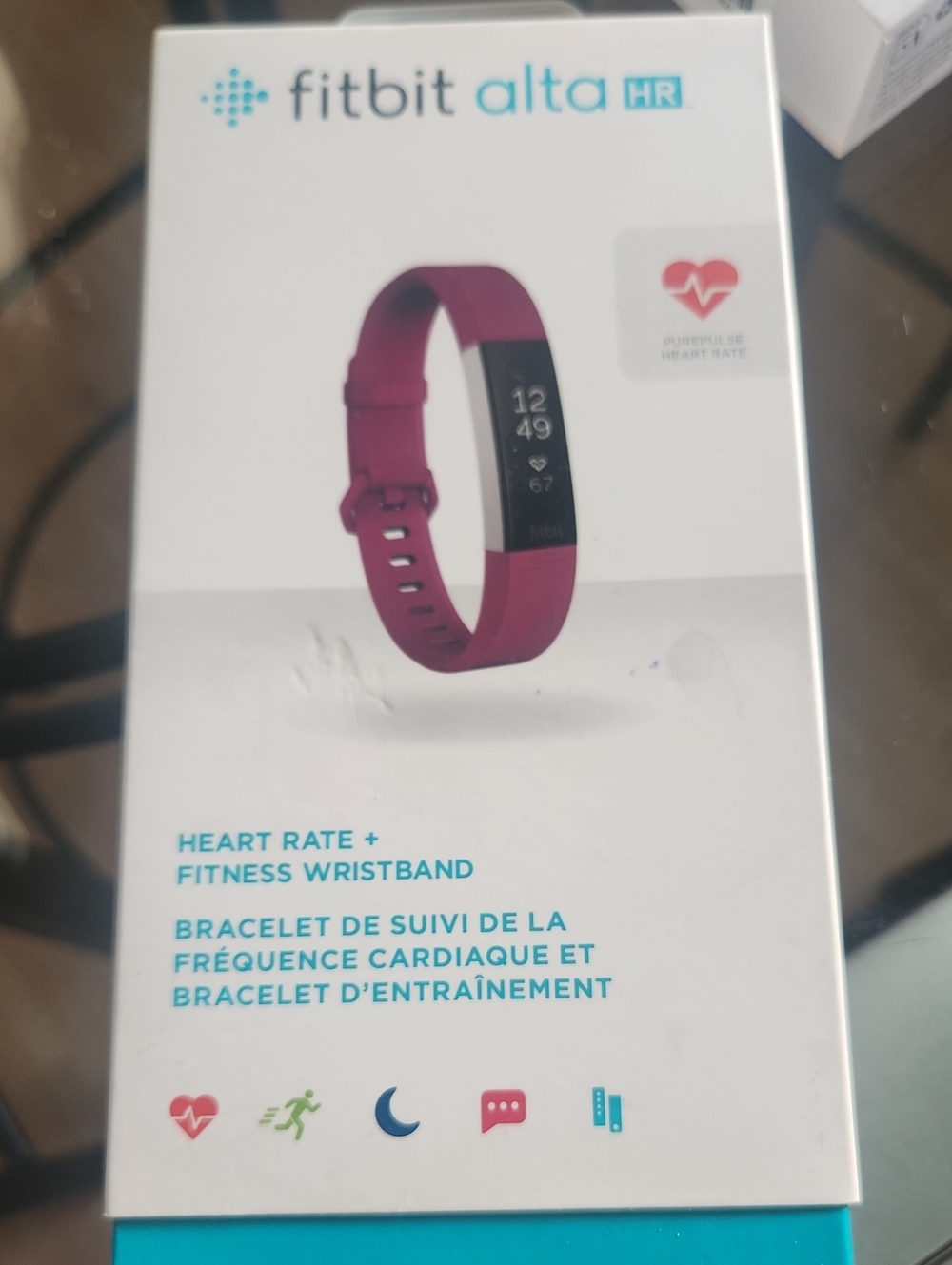 fitbit Alta HR Fitness Wristband - White